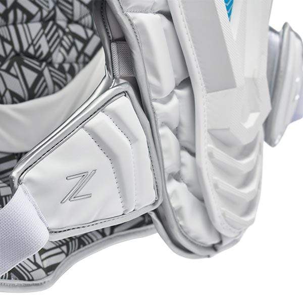 True Zerolyte Lacrosse Shoulder Pads, Large / White