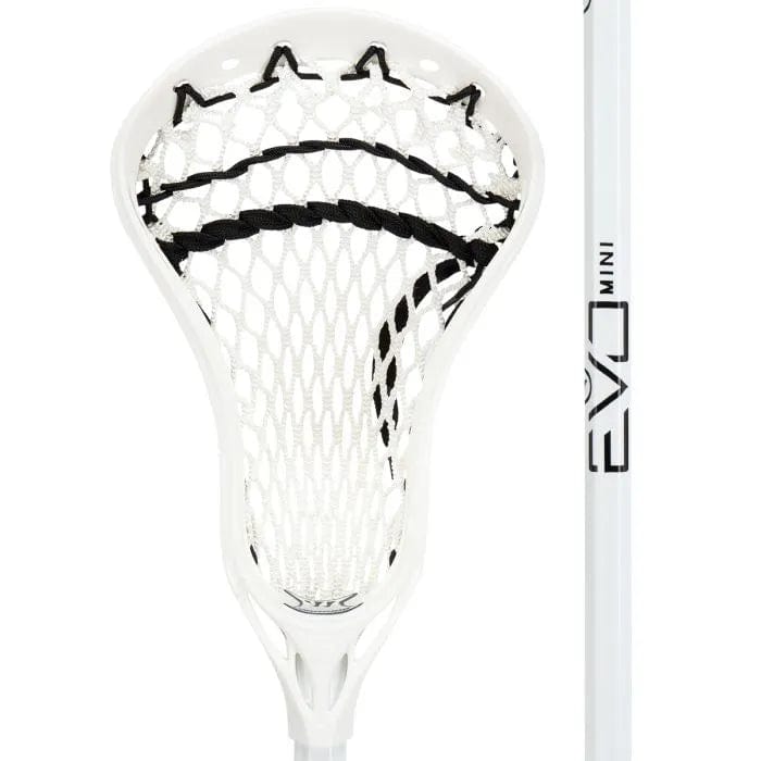 Warrior Mens Complete Sticks White Warrior EVO Mini Lacrosse Stick from Lacrosse Fanatic